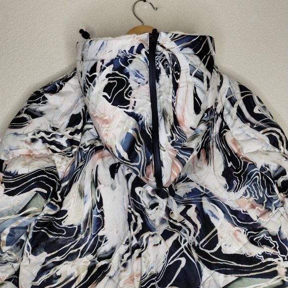 Sweaty Betty Matterhorn Parka Blue Glacier Print Women's size XL - Picture 8 of 12